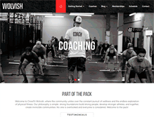 Tablet Screenshot of crossfitwolvish.com